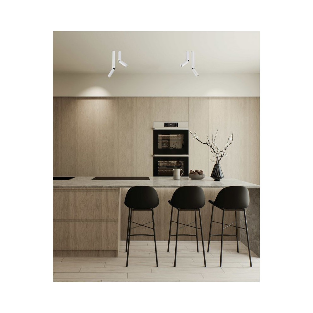 Plafonnier ZAMBELIS 30cm 5W DESIGN Blanc Sablé S218