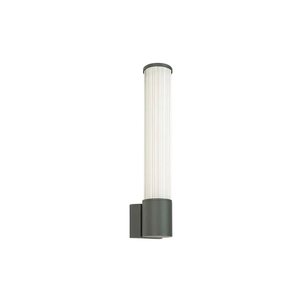 Applique Extérieure ZAMBELIS 12W IP54 DESIGN Graphite et Verre E428