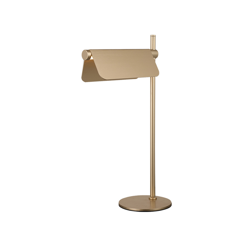 Tischlampe ZAMBELIS 7W Dimmbar DESIGN Gebürstetes Gold 25193 FS
