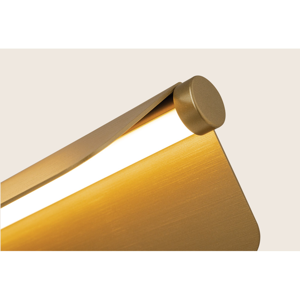 Tischlampe ZAMBELIS 7W Dimmbar DESIGN Gebürstetes Gold 25193 FS