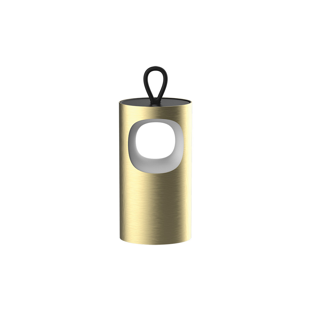 Lampe sur Table Extérieur ZAMBELIS Tactile D83 2W Dimmable IP44 DESIGN Or Brossé E484 FS