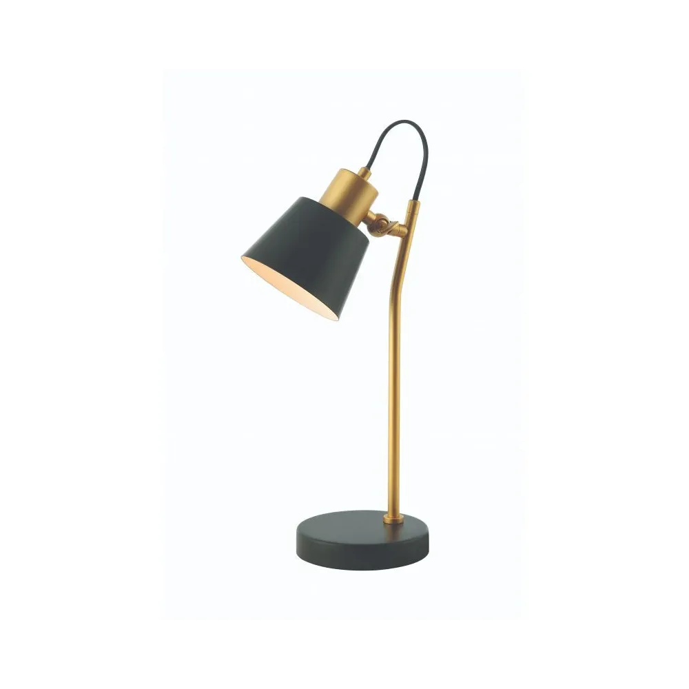 Table Lamp ZAMBELIS D130 E14 DESIGN Matte Black and Matte Gold No Light Source 20217