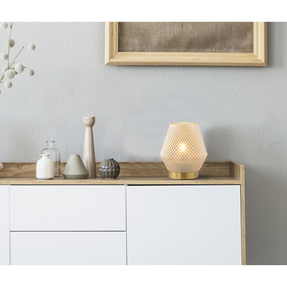 Table Lamp ZAMBELIS D170 E27 DESIGN Brass Without Light Source 20251