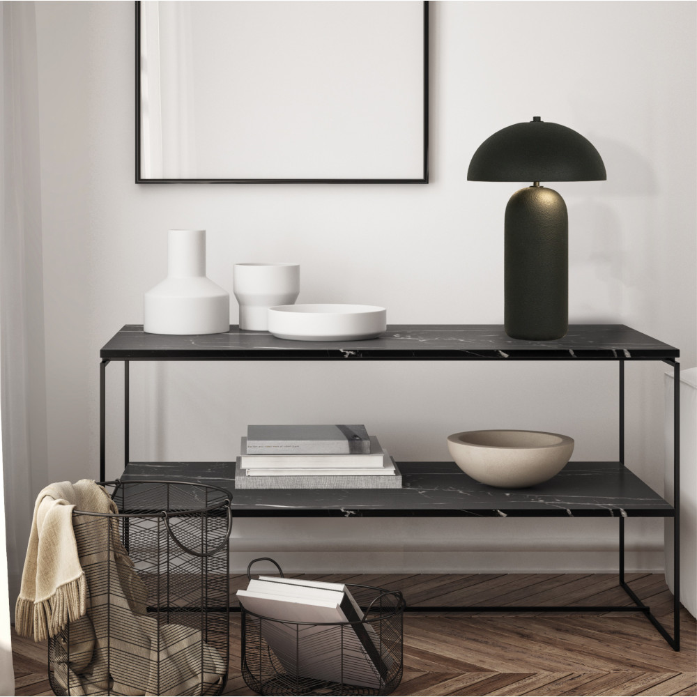 Table Lamp ZAMBELIS 2xE27 40W DESIGN Black 23006