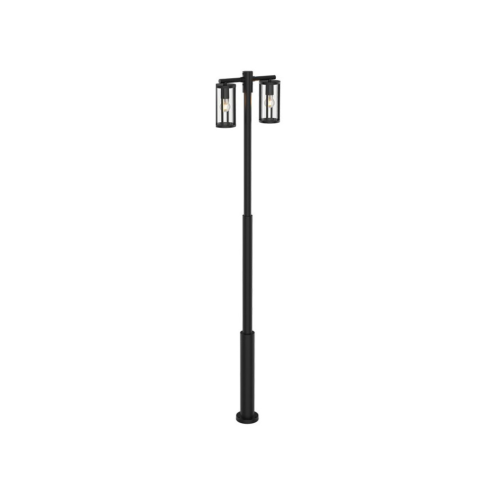 Floor Lamp Outdoor ZAMBELIS 2xE27 IP65 DESIGN Sand Black No Light Source E339