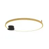Deckenleuchte ZAMBELIS D640 24W Dimmbar DESIGN Mattes Gold und Mattes Schwarz