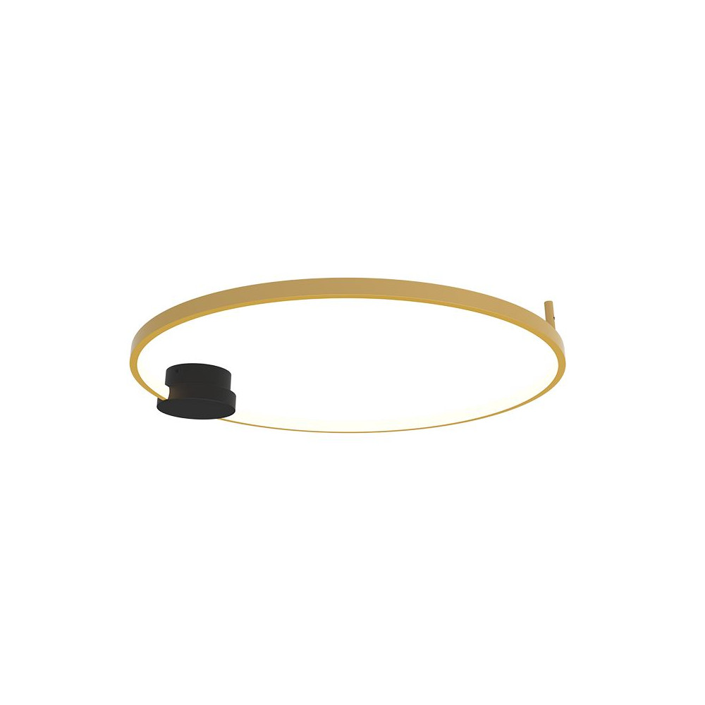 Deckenleuchte ZAMBELIS D640 24W Dimmbar DESIGN Mattes Gold und Mattes Schwarz