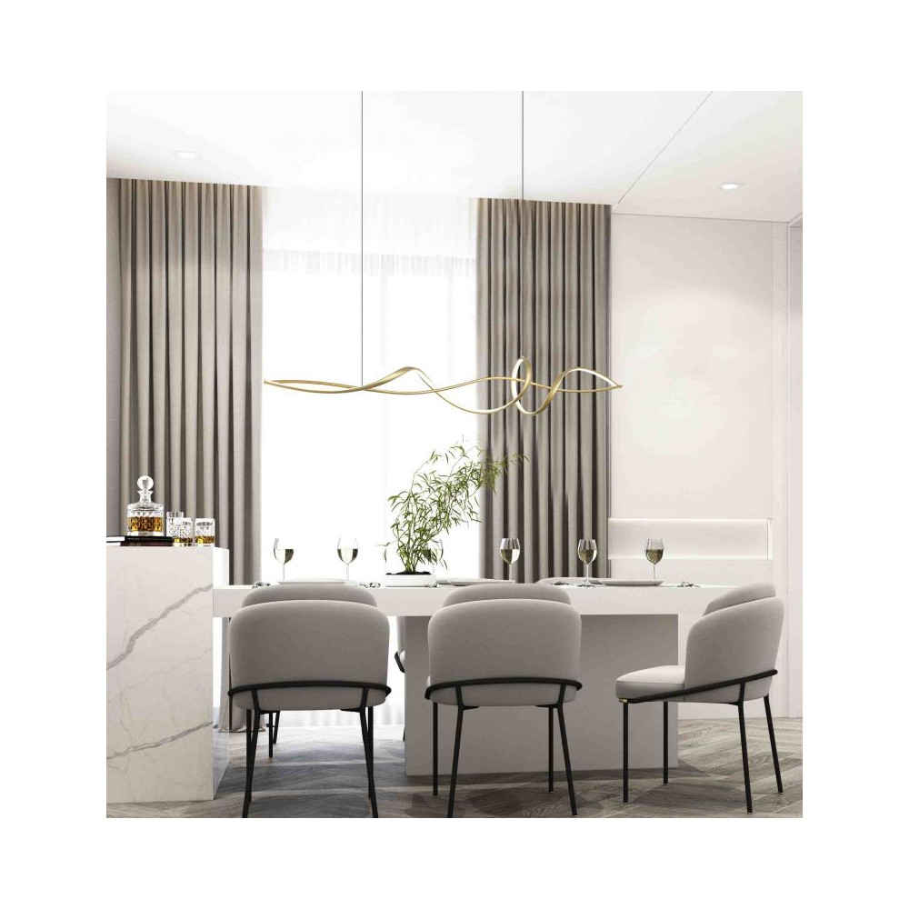 Hanglamp ZAMBELIS 27W Dimbaar DESIGN Mat Goud