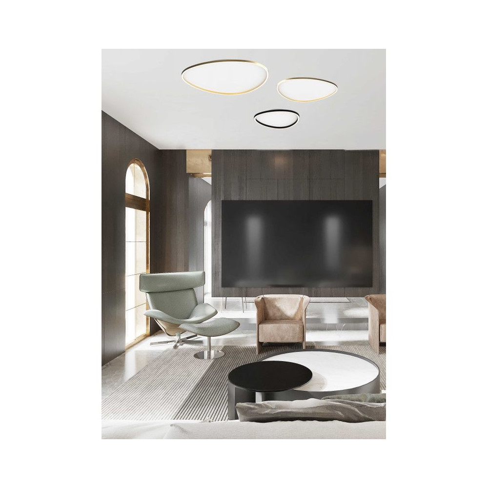 Ceiling Light ZAMBELIS 39W Dimmable DESIGN Matte Gold 23210