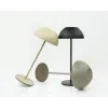 ZAMBELIS Buitentafellamp Tactiel D130 2W Dimbaar IP44 DESIGN Gezandstraald Zwart E485