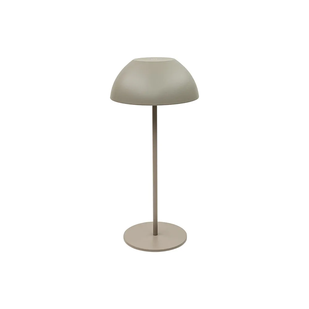 Lampe sur Table Extérieur ZAMBELIS Tactile D130 2W Dimmable IP44 DESIGN Taupe Sablé E487