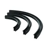 Magnetisch rail Gebogen ZAMBELIS D900 Trimless DESIGN Zwart Zandgeststraald 22098 FS