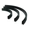 Magnetisch rail Gebogen ZAMBELIS D1200 DESIGN Zwart Zandgeststraald 22102 FS
