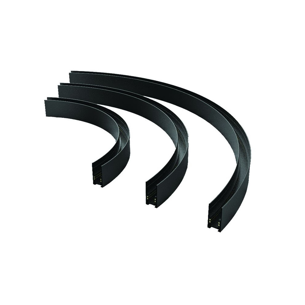 Magnetisch rail Gebogen ZAMBELIS D1200 DESIGN Zwart Zandgeststraald 22102 FS