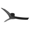 Ventilator ZAMBELIS D1328 met Afstandsbediening en Schakelaar DESIGN Mat Zwart 25395 FS