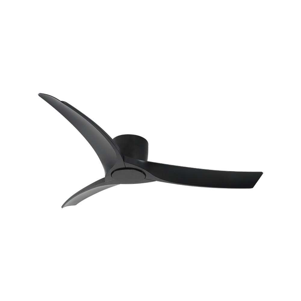 Ventilator ZAMBELIS D1328 mit Fernbedienung und Schalter DESIGN Matt Schwarz 25395 FS
