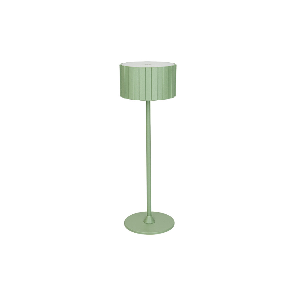 Lampe sur Table Extérieur ZAMBELIS Tactile D86 2W CCT Dimmable IP44 DESIGN Vert Sablé E490 FS