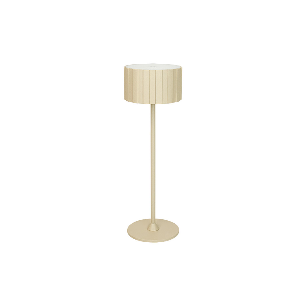 Außentischlampe ZAMBELIS Taktil D86 2W CCT Dimmbar IP44 DESIGN Sand E488 FS