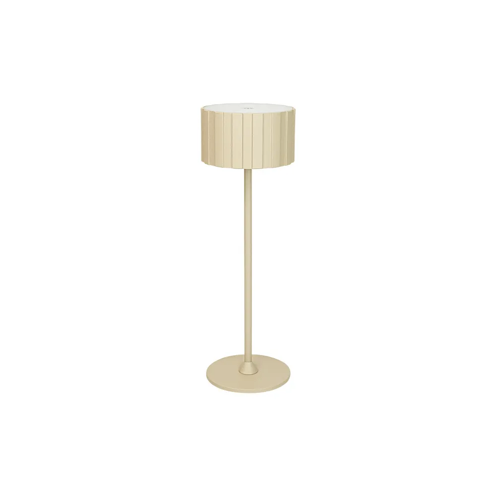 Außentischlampe ZAMBELIS Taktil D86 2W CCT Dimmbar IP44 DESIGN Sand E488 FS