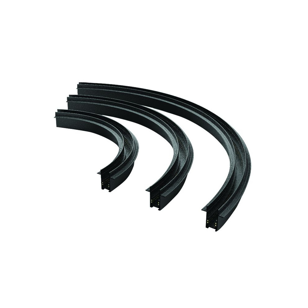 Curved Magnetic Track ZAMBELIS D600 Trimless DESIGN Sandblasted Black 22091