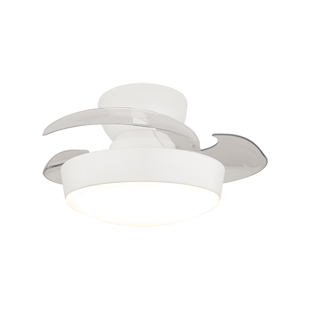 Ventilator ZAMBELIS D550 20W CTT met Afstandsbediening en Schakelaar DESIGN Wit 25329