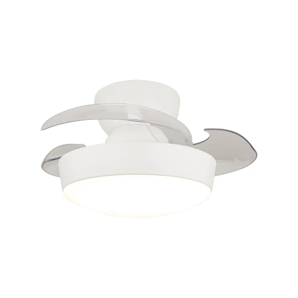 Ventilator ZAMBELIS D550 20W CTT mit Fernbedienung und Schalter DESIGN Weiß 25329