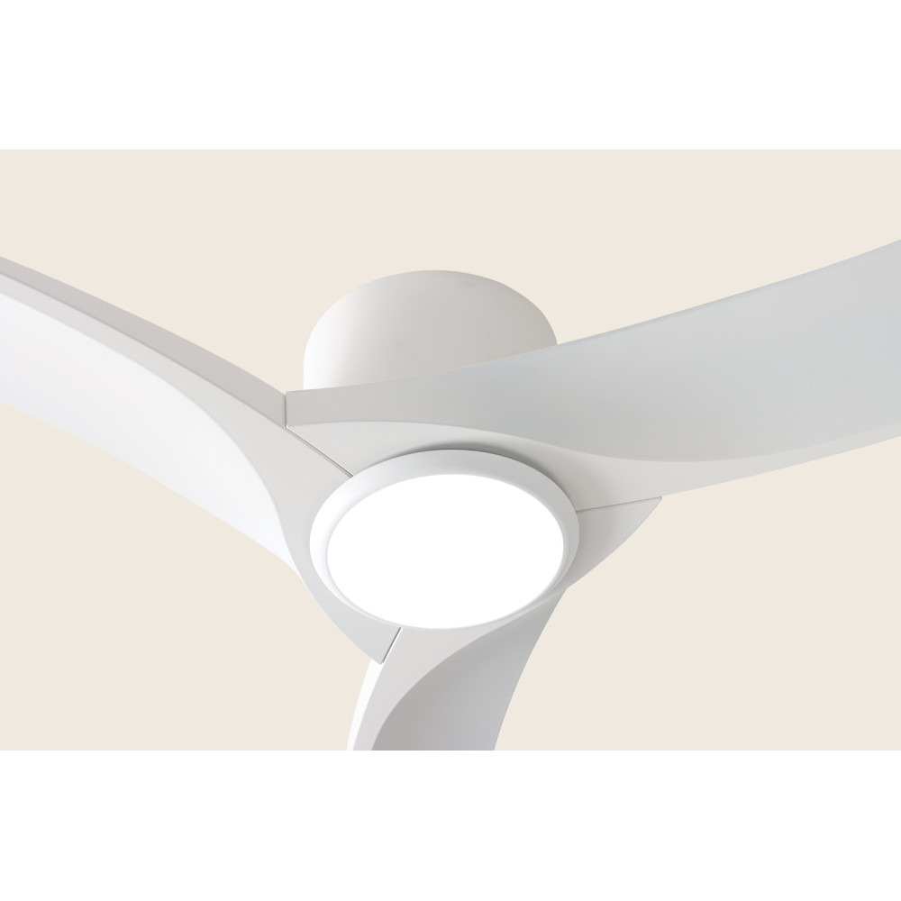 Ventilator ZAMBELIS D1328 met Afstandsbediening en Schakelaar DESIGN Mat Wit 25396