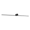 Badezimmer-Wandleuchte ZAMBELIS 13W IP44 DESIGN Sandstrahler Schwarz 20146