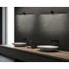 Badezimmer-Wandleuchte ZAMBELIS 13W IP44 DESIGN Sandstrahler Schwarz 20146