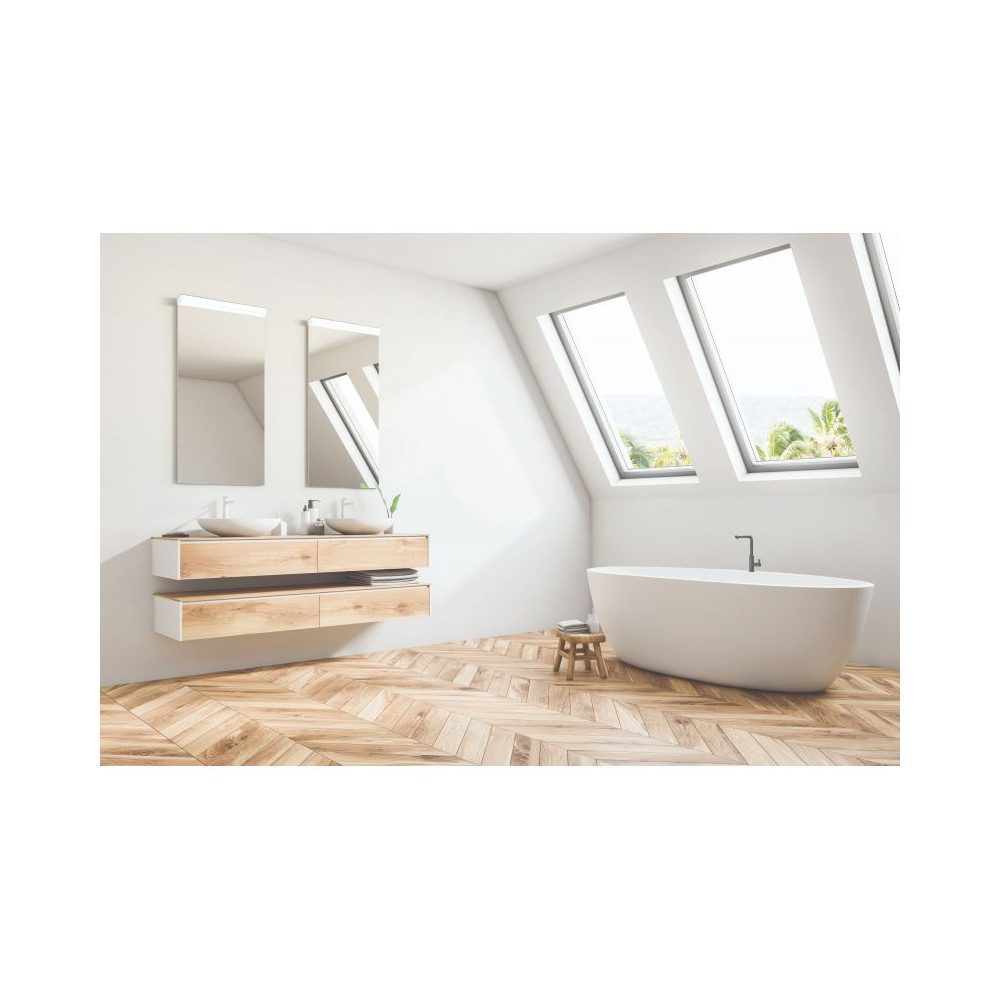 Badezimmer-Wandleuchte ZAMBELIS 12W IP44 DESIGN Stahl 20148