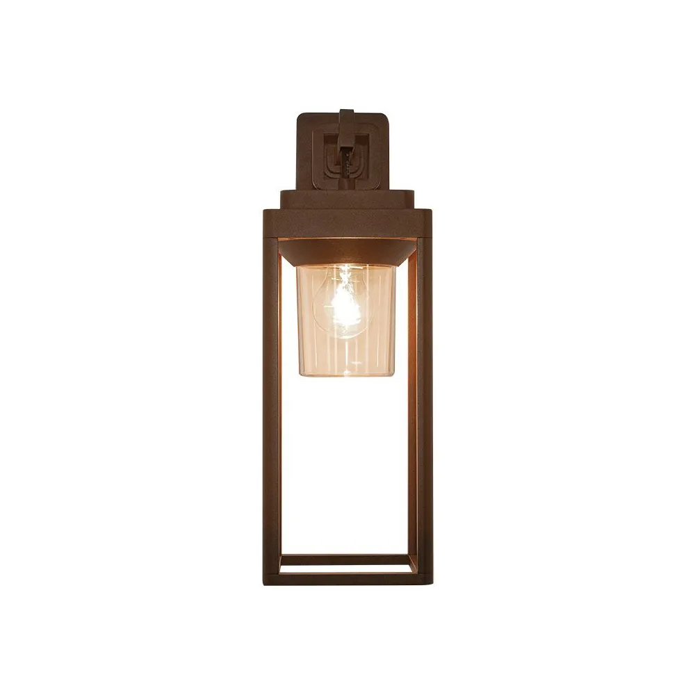 Applique Extérieure ZAMBELIS E27 IP65 DESIGN Marron Sans Source E343