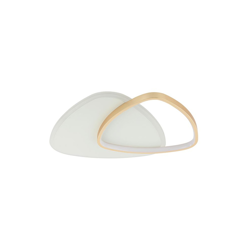 Deckenleuchte ZAMBELIS 36W Dimmbar DESIGN Gold und Mattweiß 23093