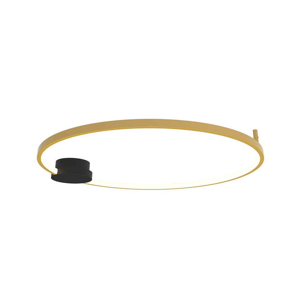 Plafondlamp ZAMBELIS D800 32W Dimbaar DESIGN Goud en Mat Zwart 23097