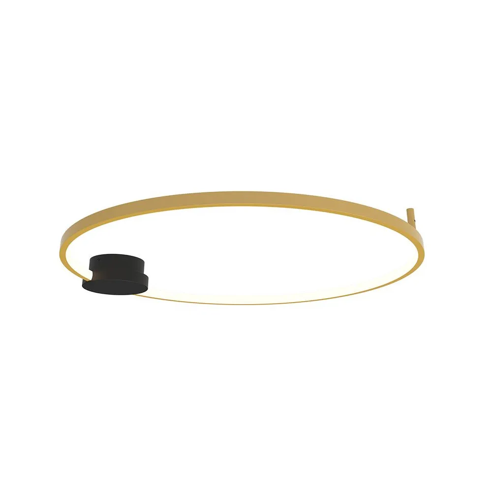 Plafonnier ZAMBELIS D800 32W Dimmable DESIGN Doré et Noir Mat 23097