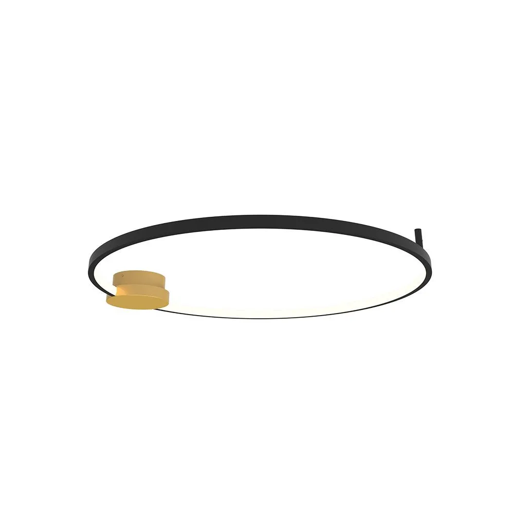 Ceiling Light ZAMBELIS D800 32W Dimmable DESIGN Matte Black and Gold 23099
