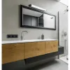 Badkamerwandlamp ZAMBELIS 16W IP44 DESIGN Mat Zwart 180041-B