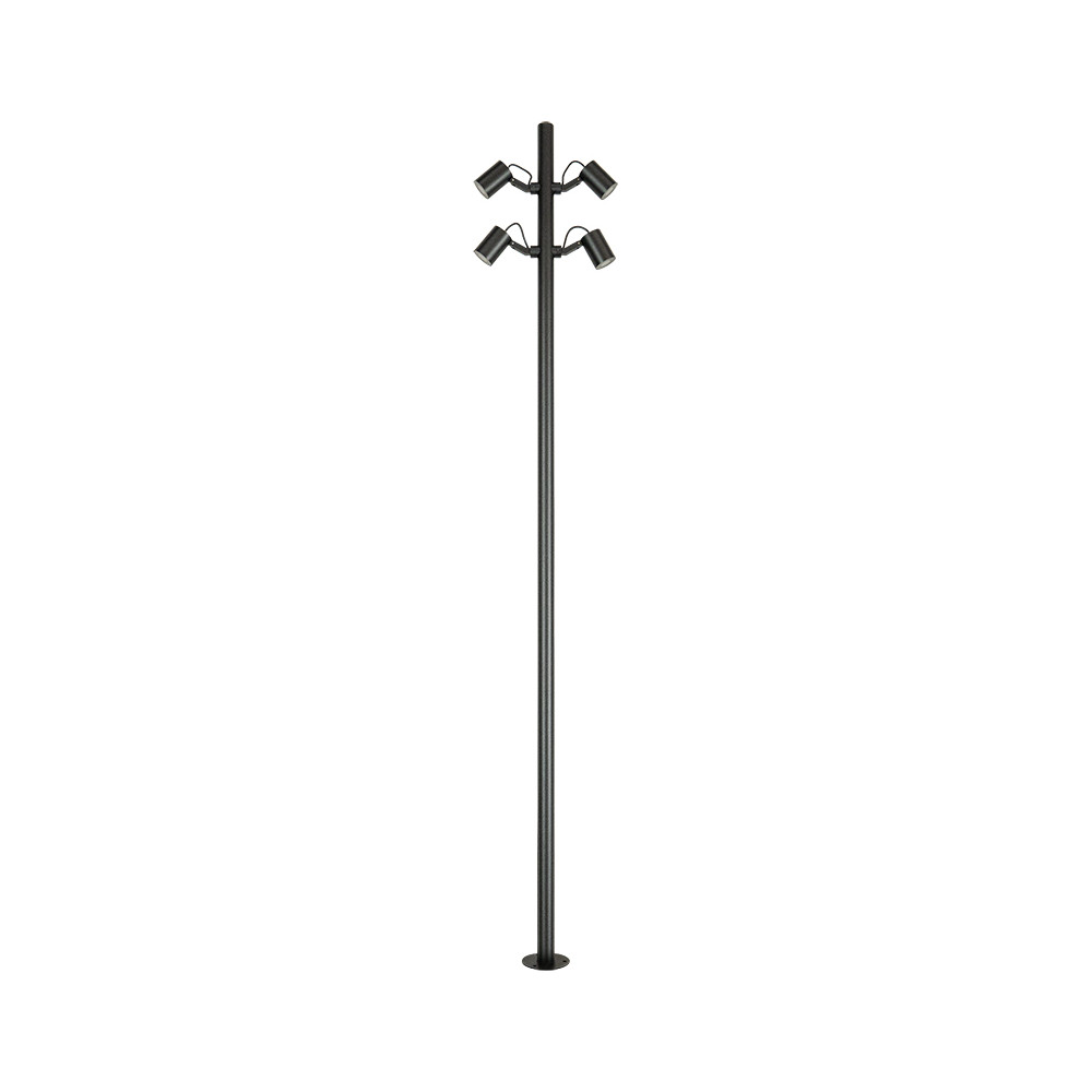 Adjustable Outdoor Floor Lamp ZAMBELIS H2500 35W IP65 DESIGN Sandblasted Black E406