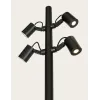 Verstelbare Buitenstaande Lamp ZAMBELIS H2500 35W IP65 DESIGN Zandgestraald Zwart E406