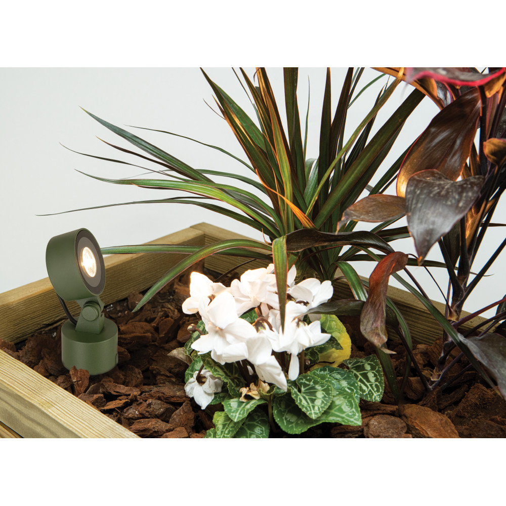 Grondspot op Paal ZAMBELIS 10W IP65 DESIGN Groen E472