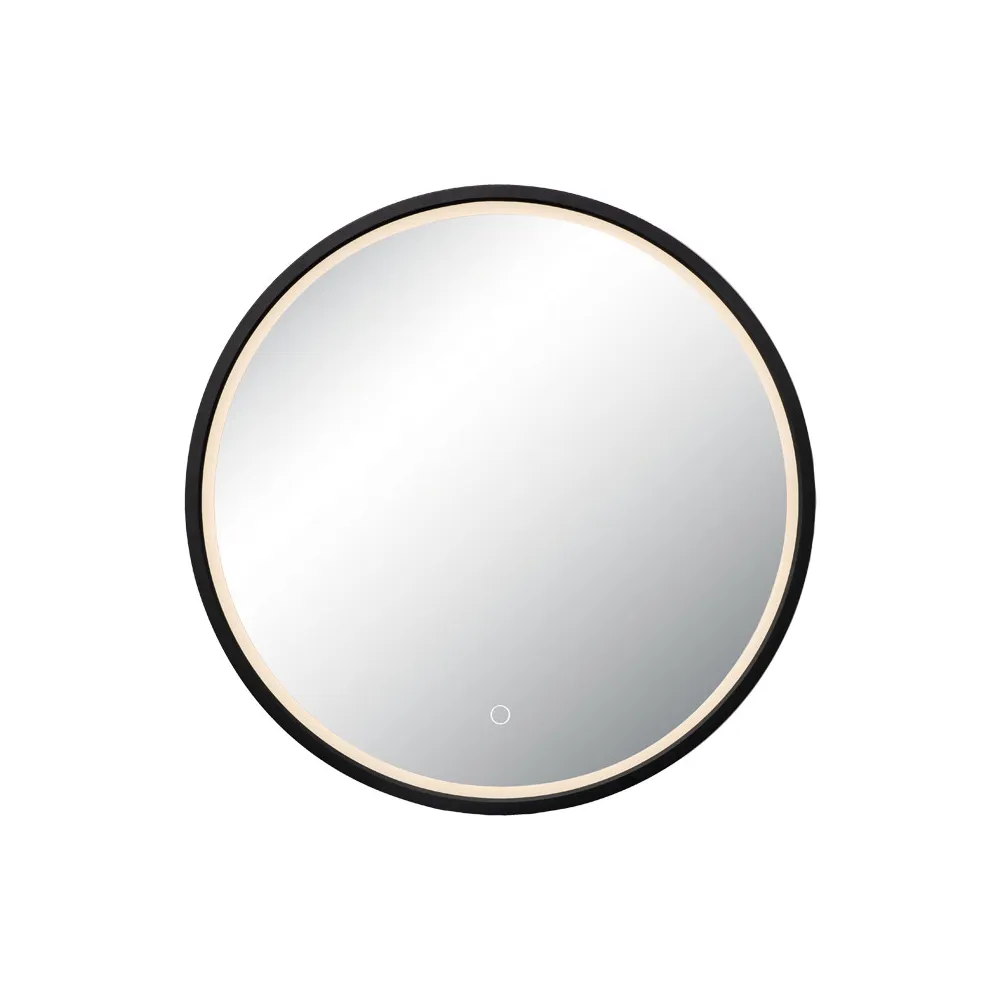 Spiegel ZAMBELIS Touch D600 15W CCT Dimmbar IP44 DESIGN Matt Schwarz 25388 FS