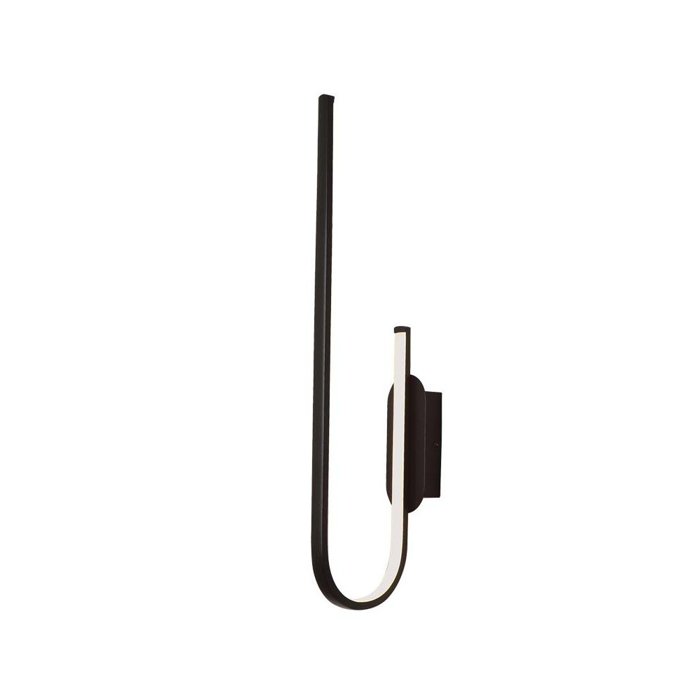 Wandlamp ZAMBELIS 18W Dimbaar DESIGN Zwart Zandgestraald 1936