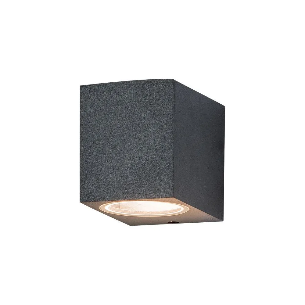 Applique Extérieure ZAMBELIS GU10 IP54 DESIGN Graphite Sans Source E123