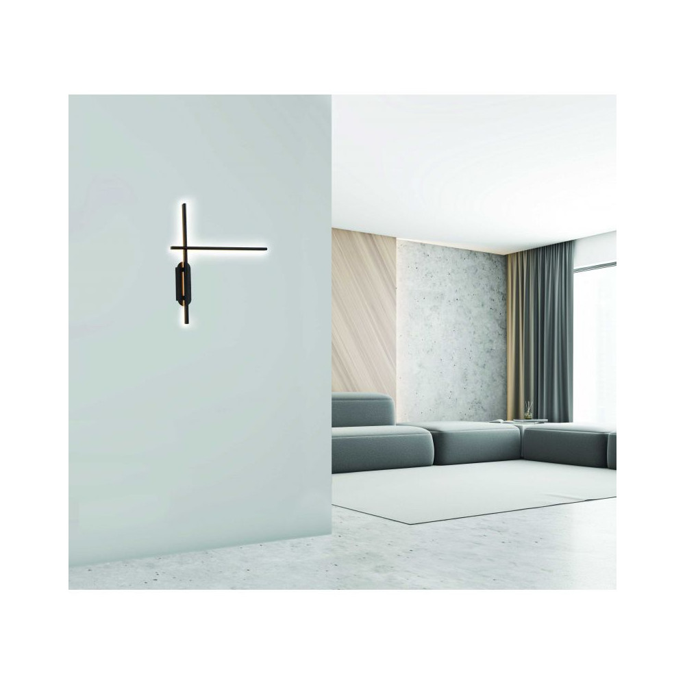 Applique ZAMBELIS 20W DESIGN Noir Mat 1945