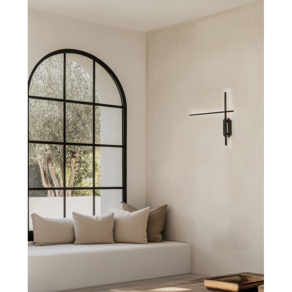 Applique ZAMBELIS 20W DESIGN Noir Mat 1945
