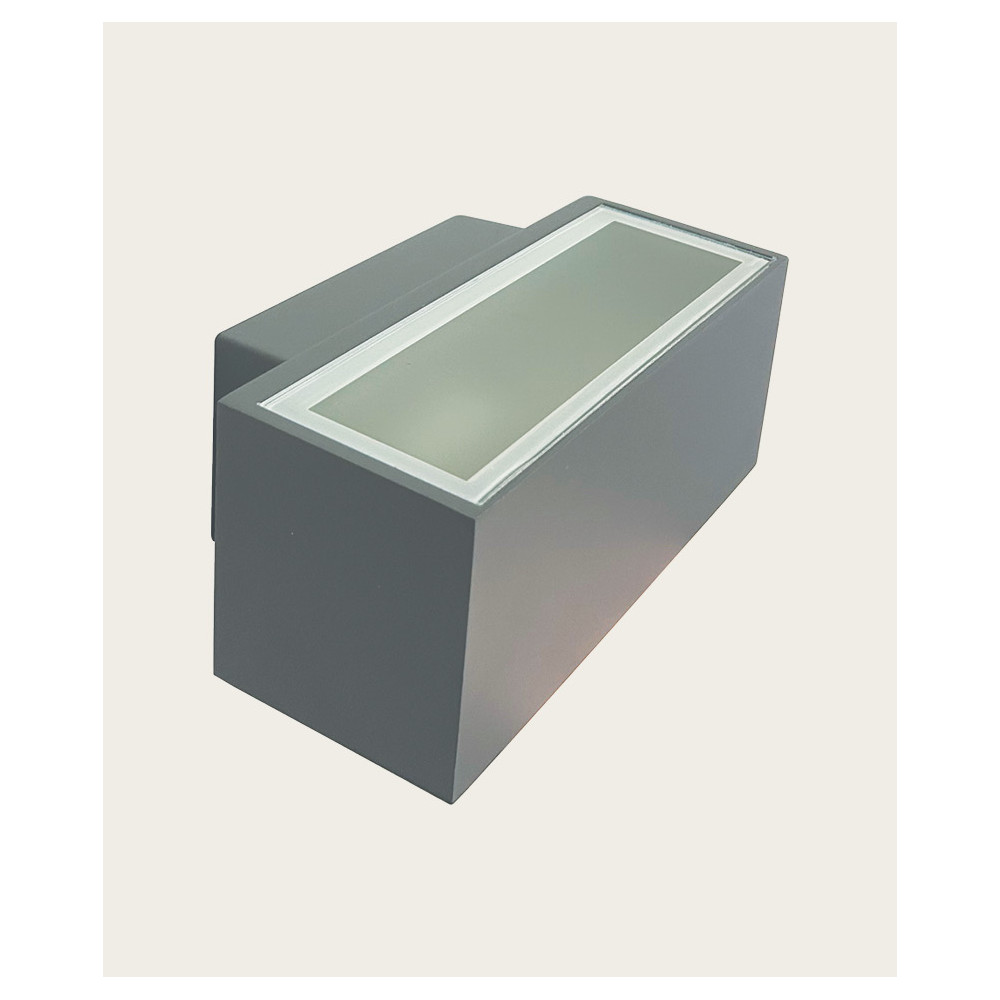 Outdoor Wall Light ZAMBELIS Direct/Indirect E27 IP44 DESIGN Graphite Without Light Source E146