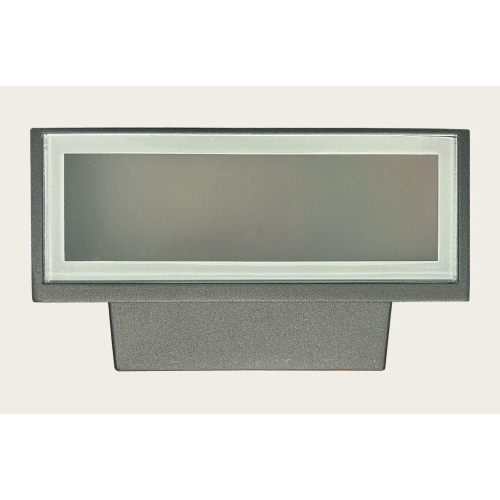Buitenwandlamp ZAMBELIS Direct/Indirect E27 IP44 DESIGN Grafiet Zonder Lichtbron E146
