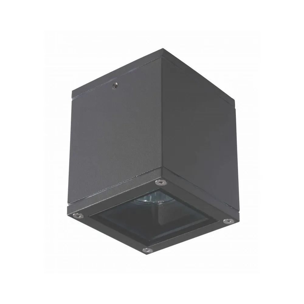 Außendeckenleuchte ZAMBELIS GU10 IP65 DESIGN Graphit Ohne Leuchtmittel E269