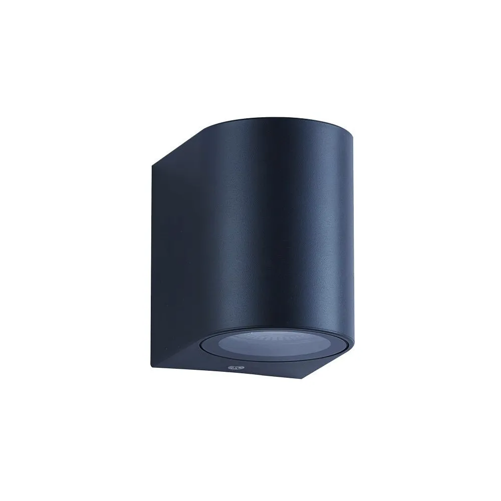 Applique Extérieure ZAMBELIS GU10 IP54 DESIGN Noir Sablé Sans Source E306
