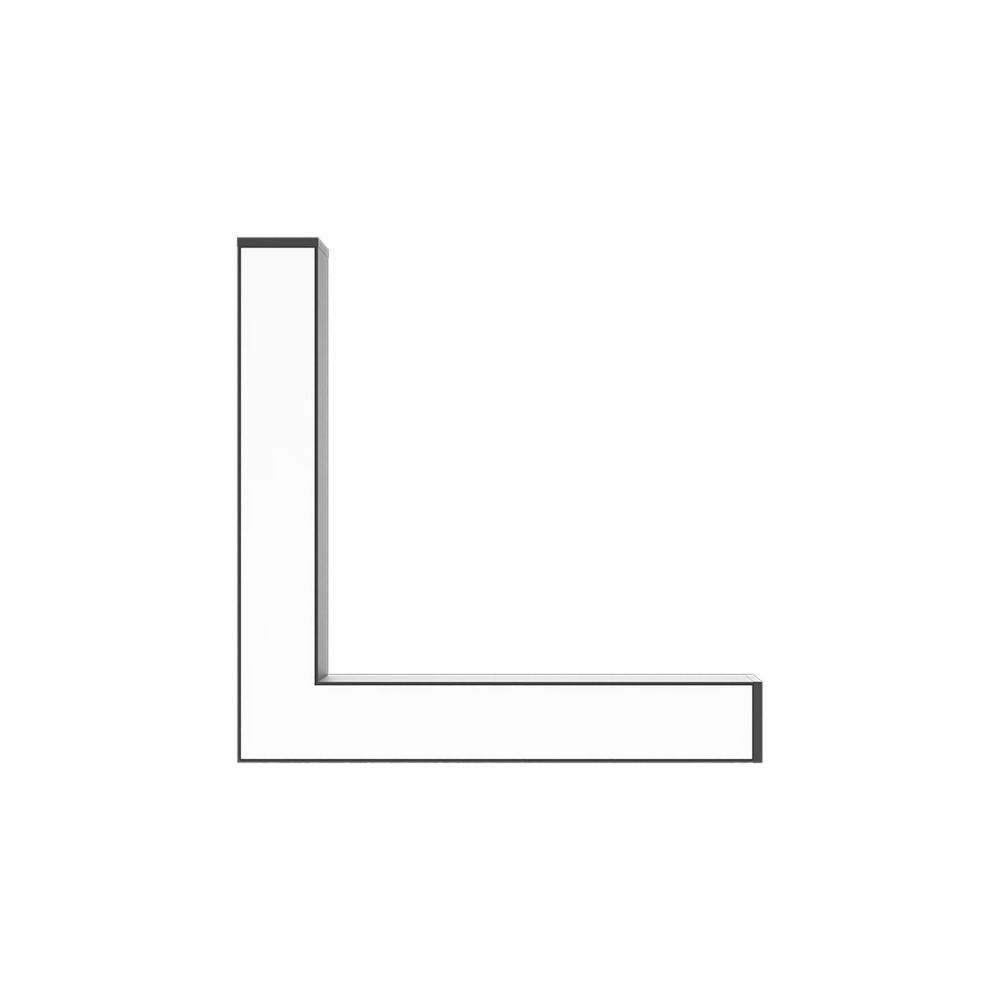 15W L-connector voor LineLED CLAREO ADVANCE 3 Zwart
