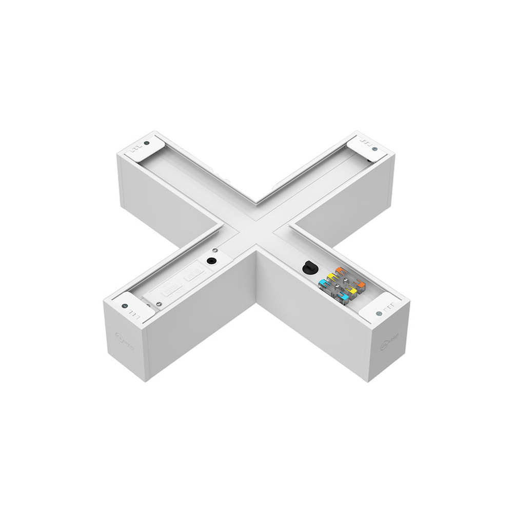 Connecteur en X 15W pour LineLED CLAREO ADVANCE 3 Blanc